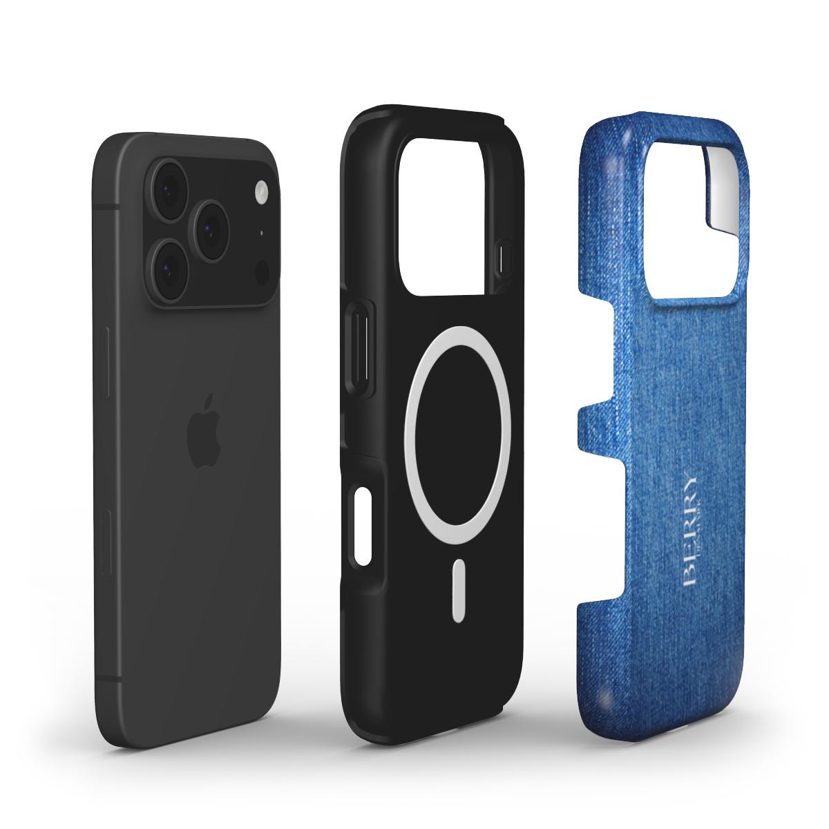 iPhone case with decorative pattern – Blue Jeans iPhone MagSafe