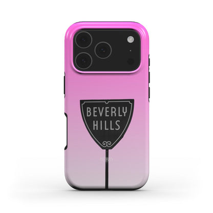 iPhone case with decorative pattern in pink – Beverly Pink iPhone MagSafe