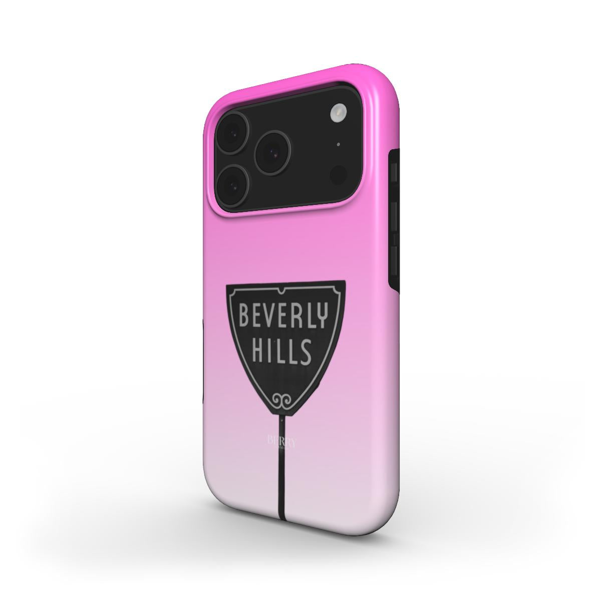 iPhone case with decorative pattern in pink – Beverly Pink iPhone MagSafe