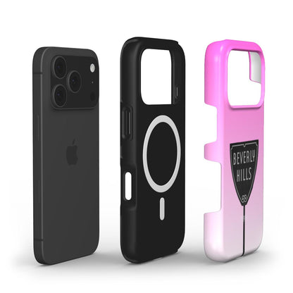 iPhone case with decorative pattern in pink – Beverly Pink iPhone MagSafe