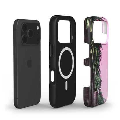 Custodia per iPhone con motivo di palme colore: rosa – Pink Dreams iPhone MagSafe
