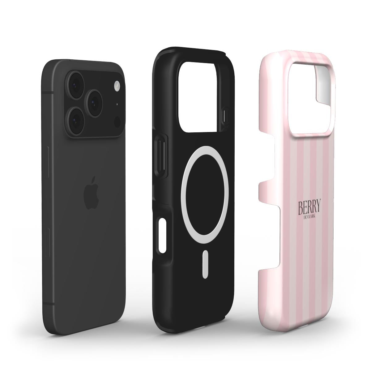 That girl iPhone MagSafe – ピンクの装飾模様のiPhoneケース
