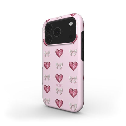 Custodia per iPhone con motivo a cuore – Glass Hearts iPhone MagSafe
