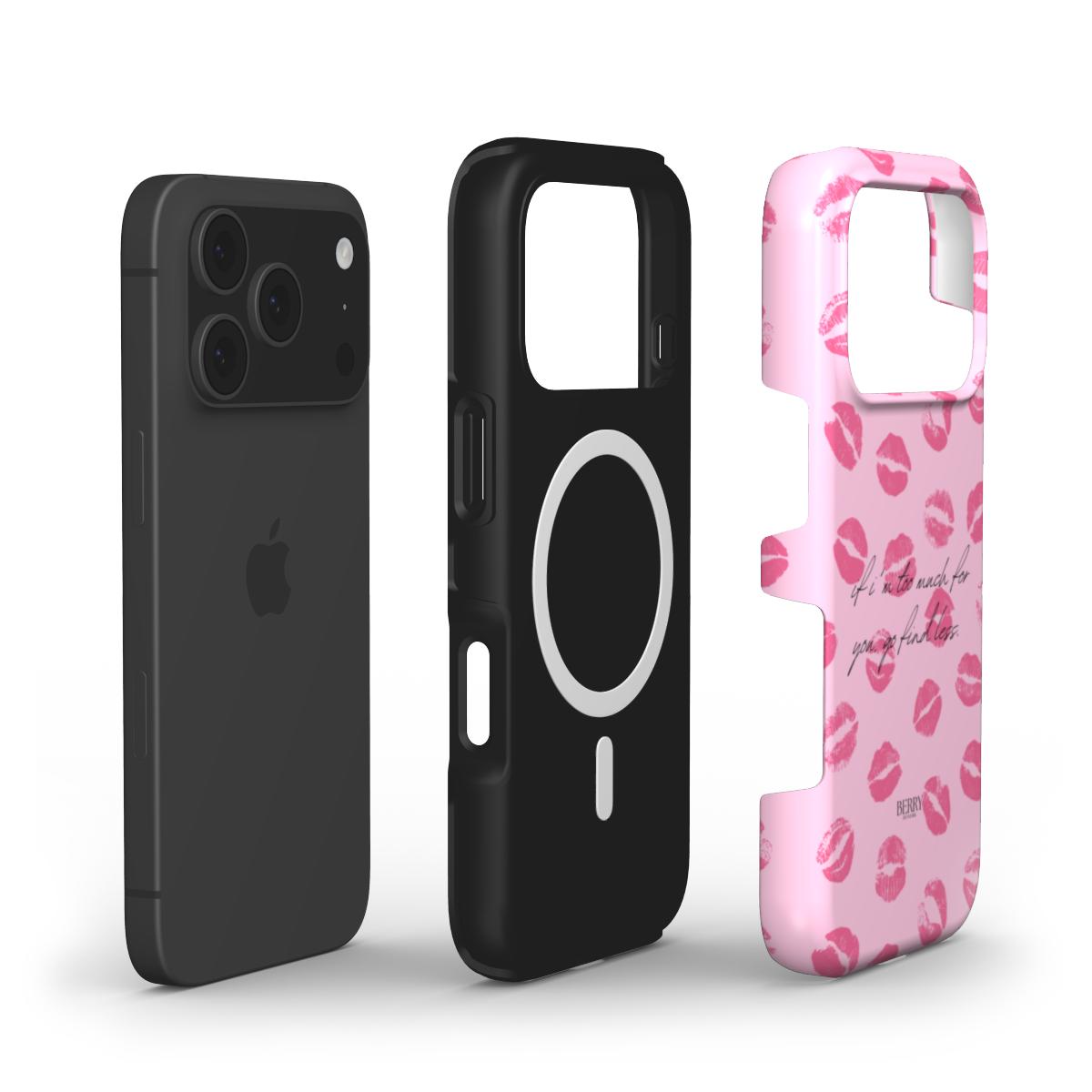 Funda para iPhone con patrón decorativo color: rosa – If I'm too much, find less  iPhone MagSafe