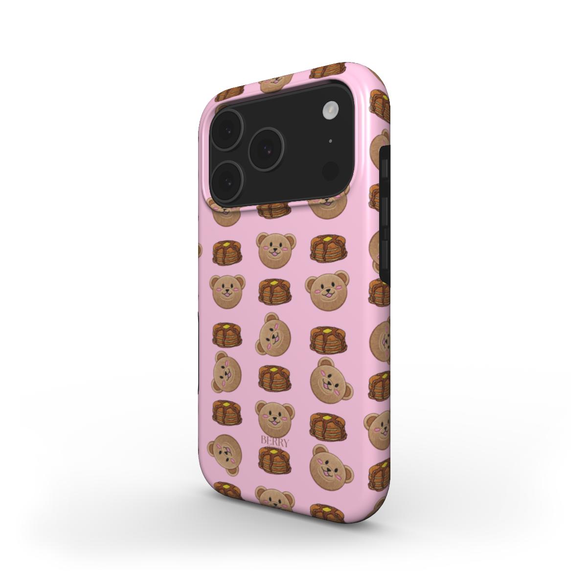 Coque pour iPhone avec design décoratif couleur : rose – Sweet Pancake