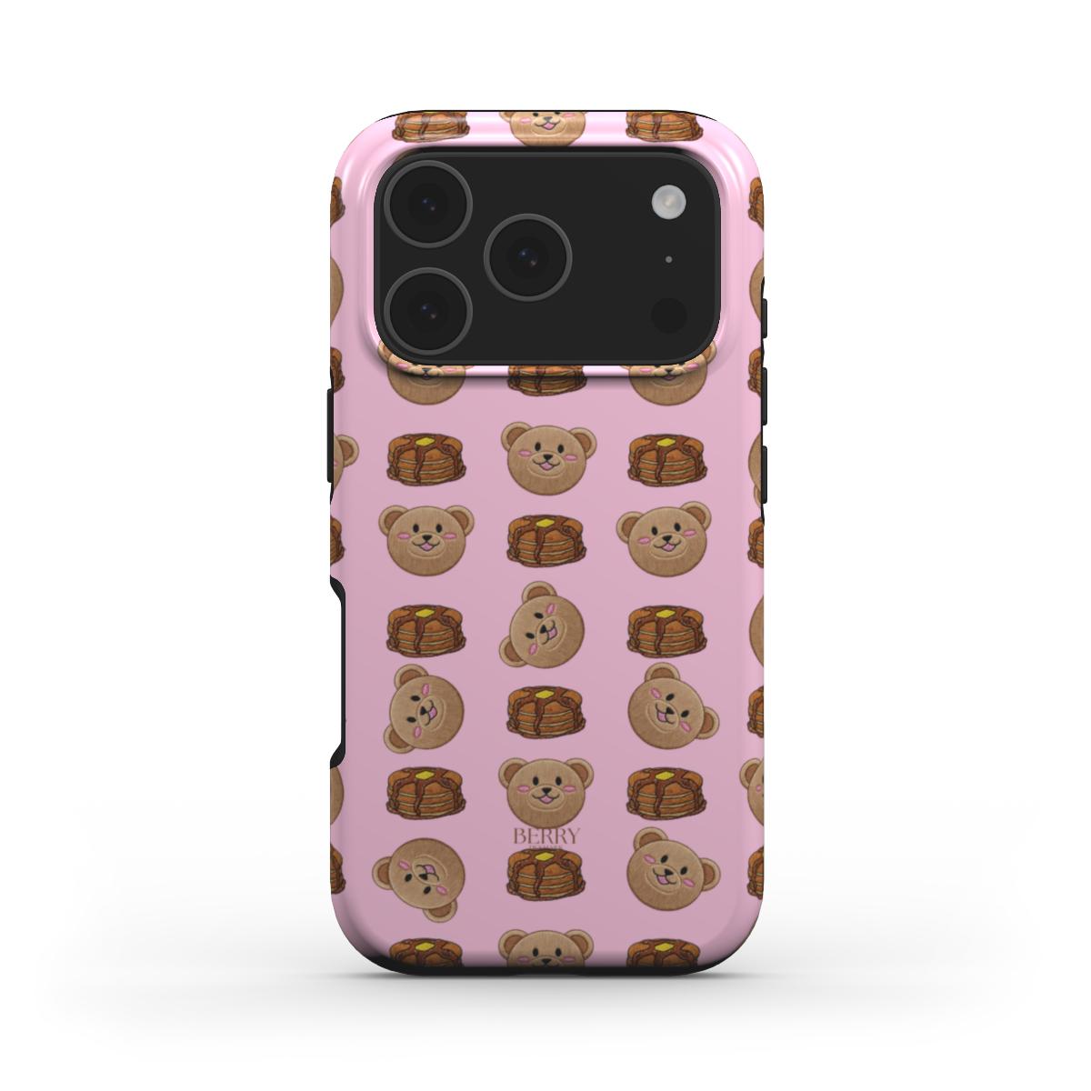 Coque pour iPhone avec design décoratif couleur : rose – Sweet Pancake