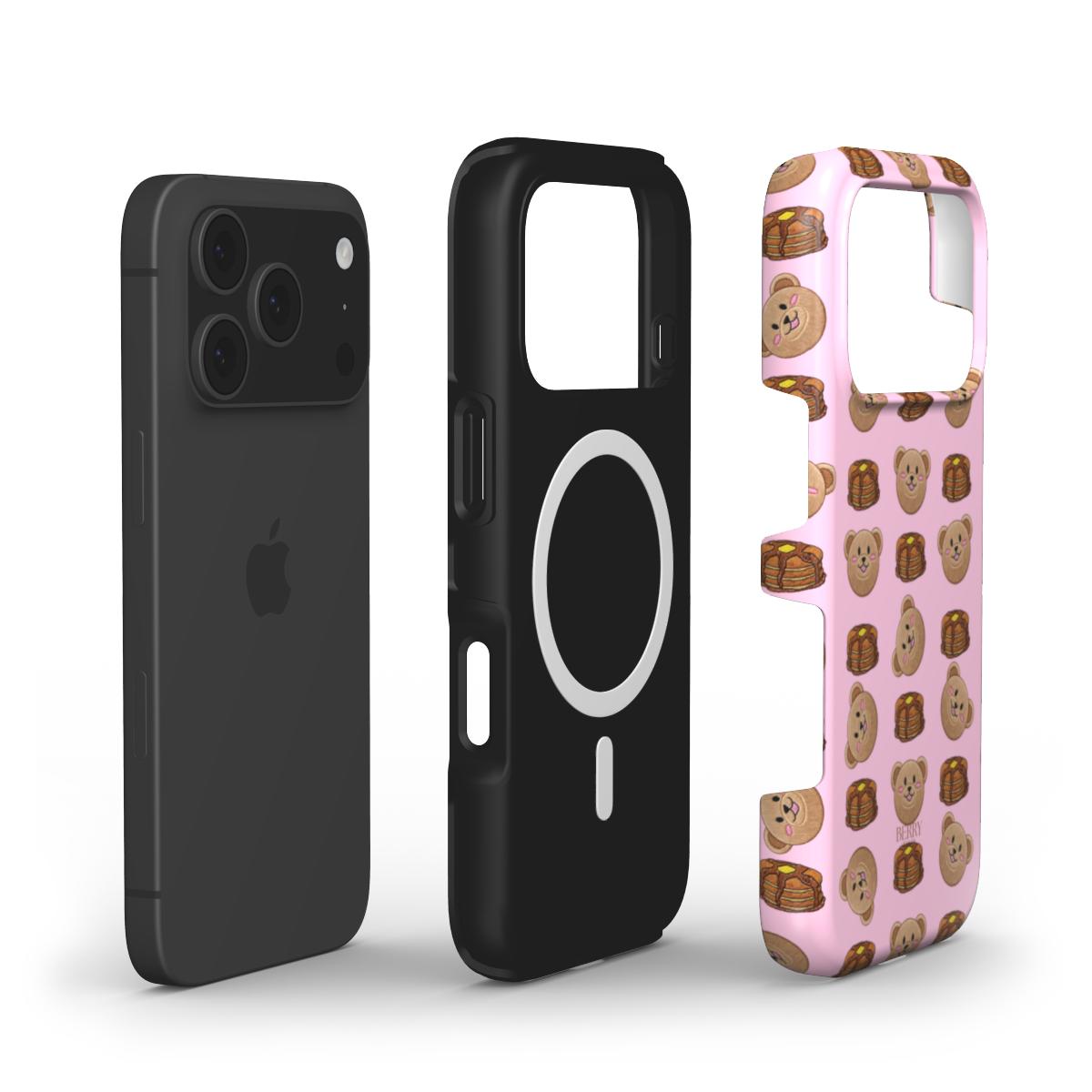 Coque pour iPhone avec design décoratif couleur : rose – Sweet Pancake