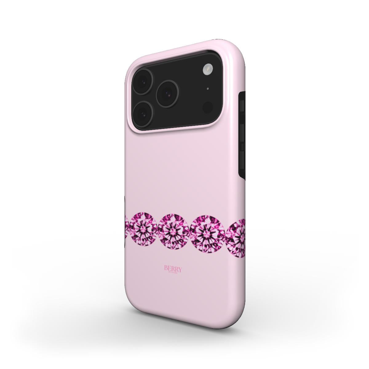 iPhone-deksel med dekorativt mønster farge: rosa – Pink Diamond iPhone MagSafe