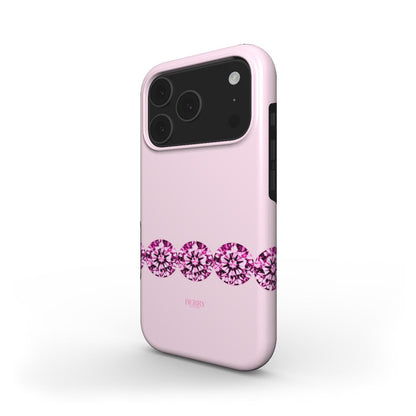 iPhone-deksel med dekorativt mønster farge: rosa – Pink Diamond iPhone MagSafe