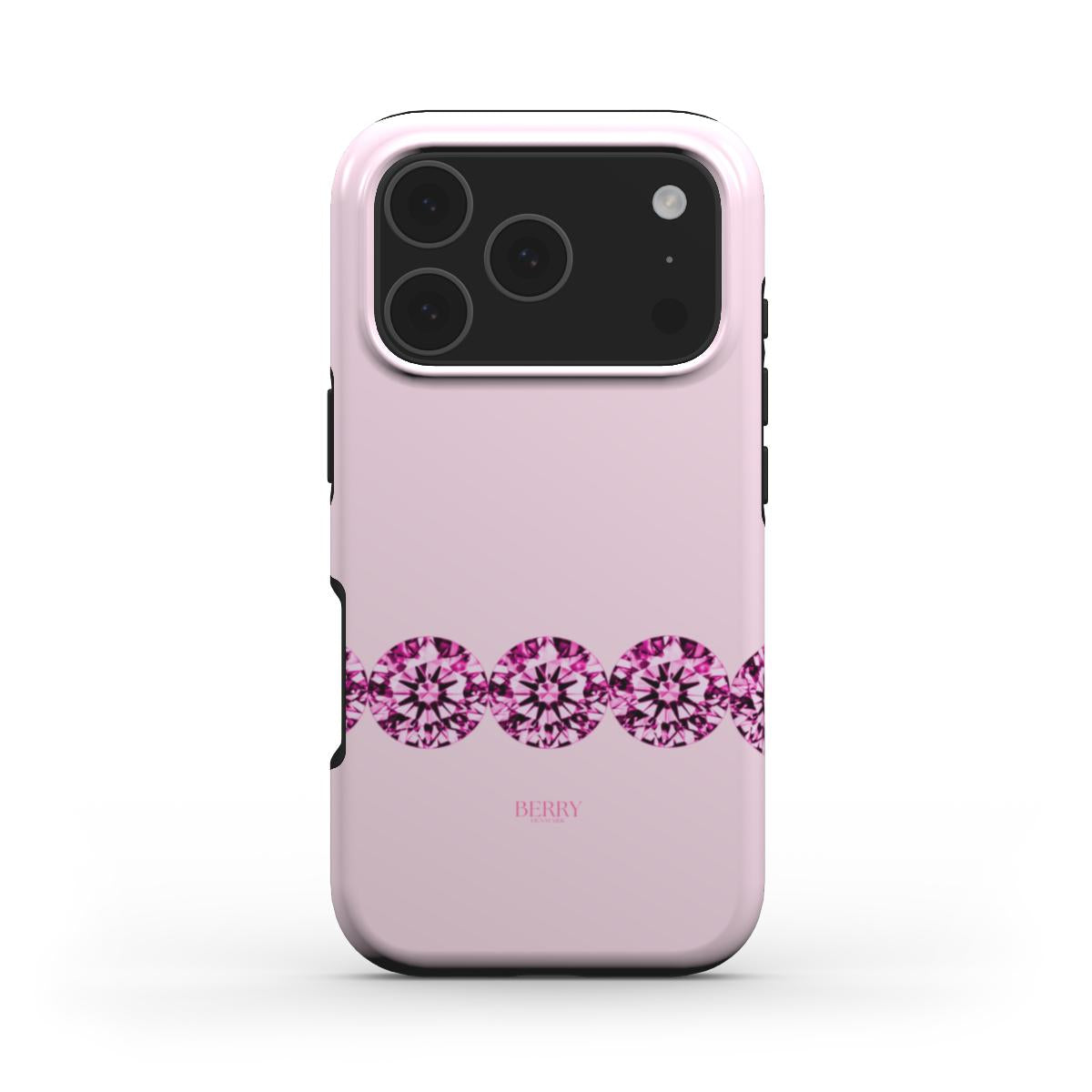 iPhone-deksel med dekorativt mønster farge: rosa – Pink Diamond iPhone MagSafe