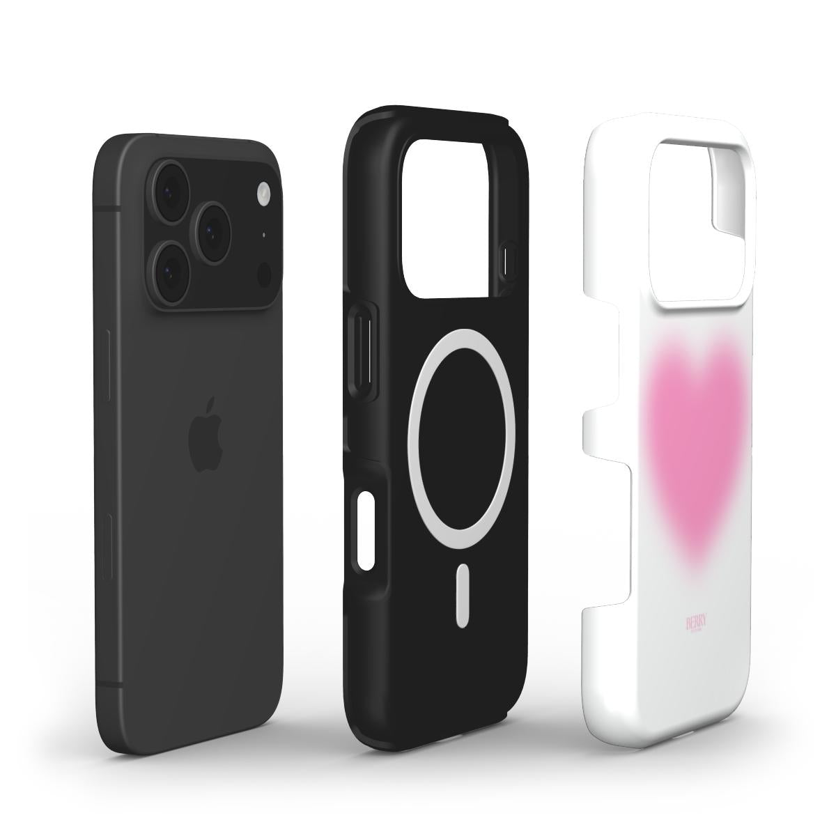 iPhone-hoesje met hartmotief kleur: roze – Blurry Heart iPhone MagSafe