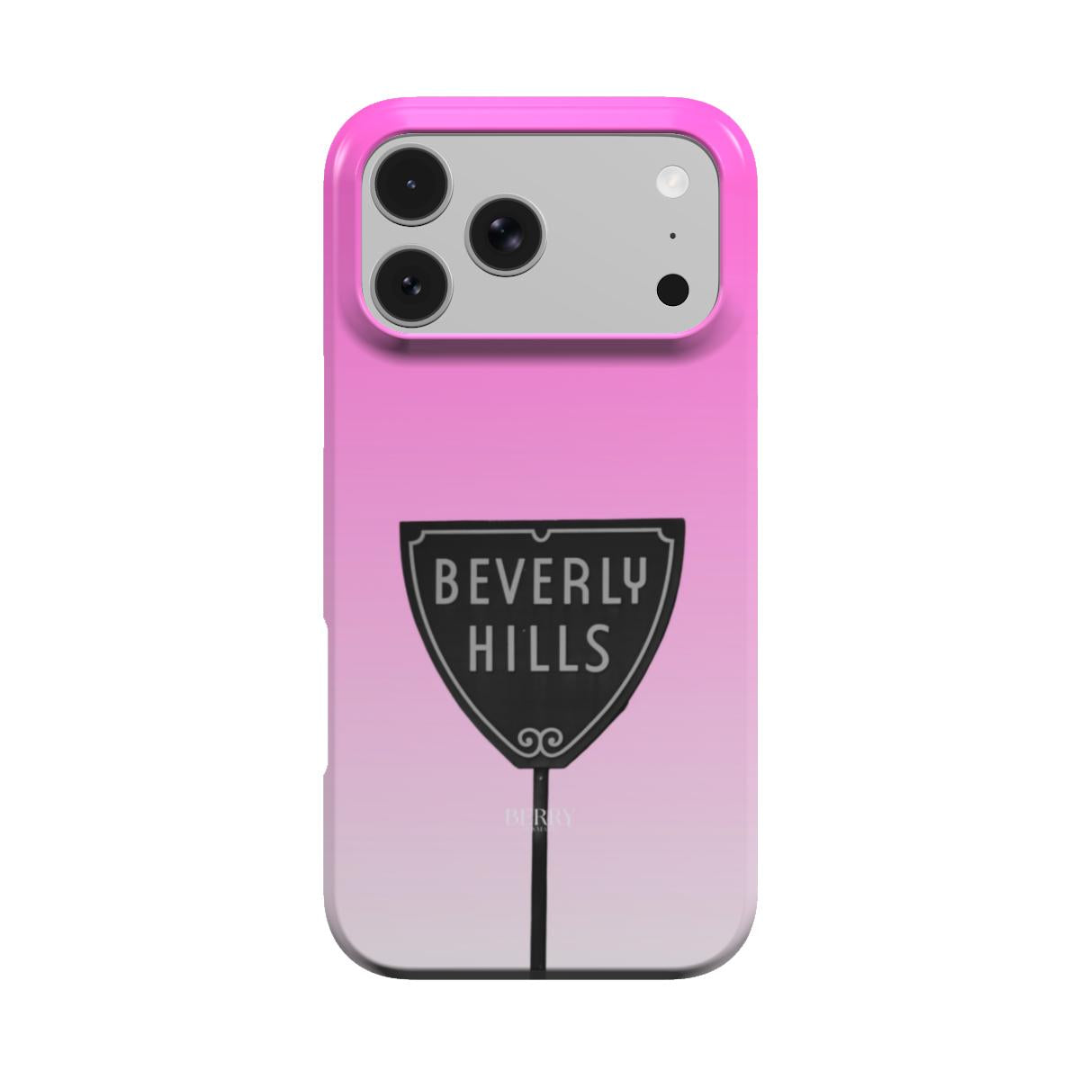 iPhone case with decorative design in pink – Beverly Pink