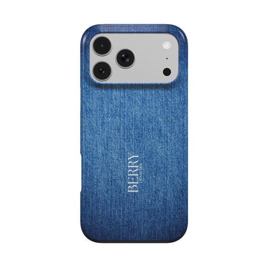 Funda para iPhone con diseño decorativo color: azul – Blue Jeans