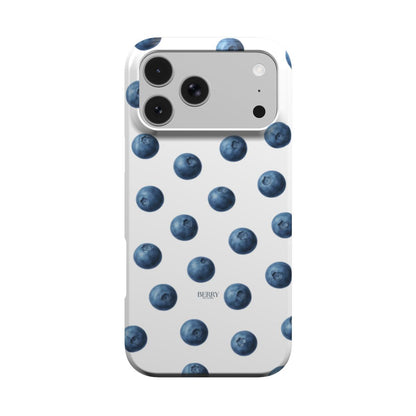 iPhone-skal med rosettmotiv färg: blå – Blueberry Kisses Clean