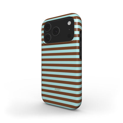 iPhone-Hülle mit Streifen – Blueberry Cookie