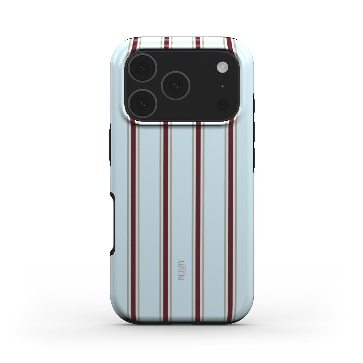 iPhone-skal med randig design färg: blå – Powder