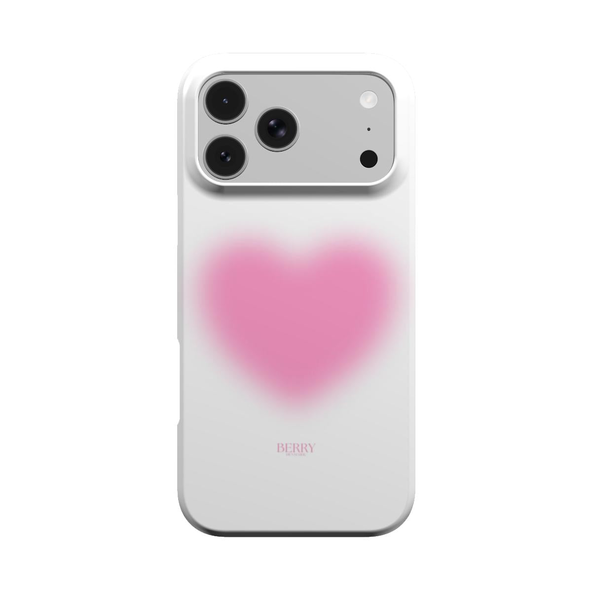 iPhone-hoesje met hartmotief kleur: roze – Blurry Heart