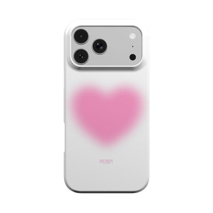 iPhone-hoesje met hartmotief kleur: roze – Blurry Heart
