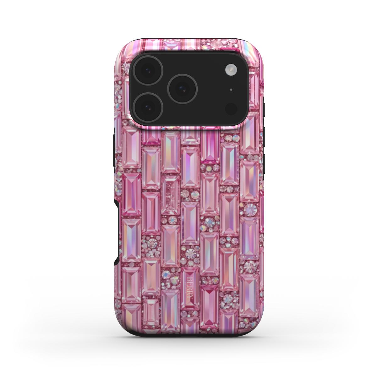 iPhone-skal med glamorös design färg: rosa – Ibiza iPhone MagSafe