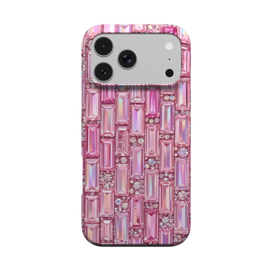 Funda para iPhone con diseño glamuroso color: rosa – Ibiza