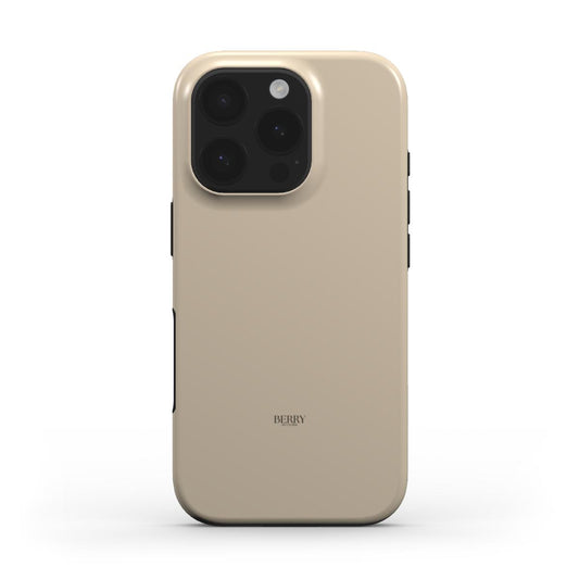 Beige iPhone-cover med dekorativt design, design Teddy
