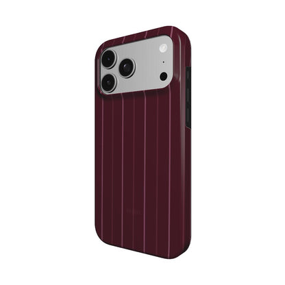 Burgundy Fifth – ストライプデザインのiPhoneケース
