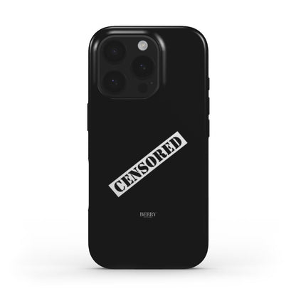 iPhone-skal med stilren design färg: röd – Censored Midnight