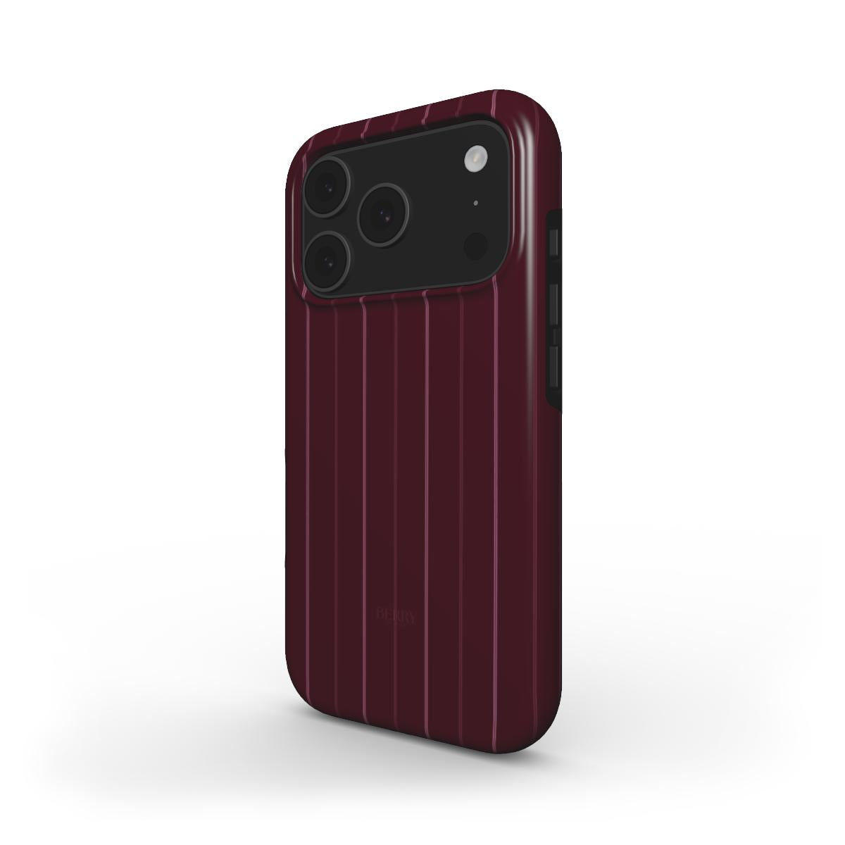 Burgundy Fifth – ボルドーのストライプデザインのiPhoneケース