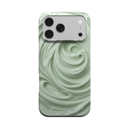 Funda para iPhone con diseño elegante color: verde matcha – Creamy Matcha