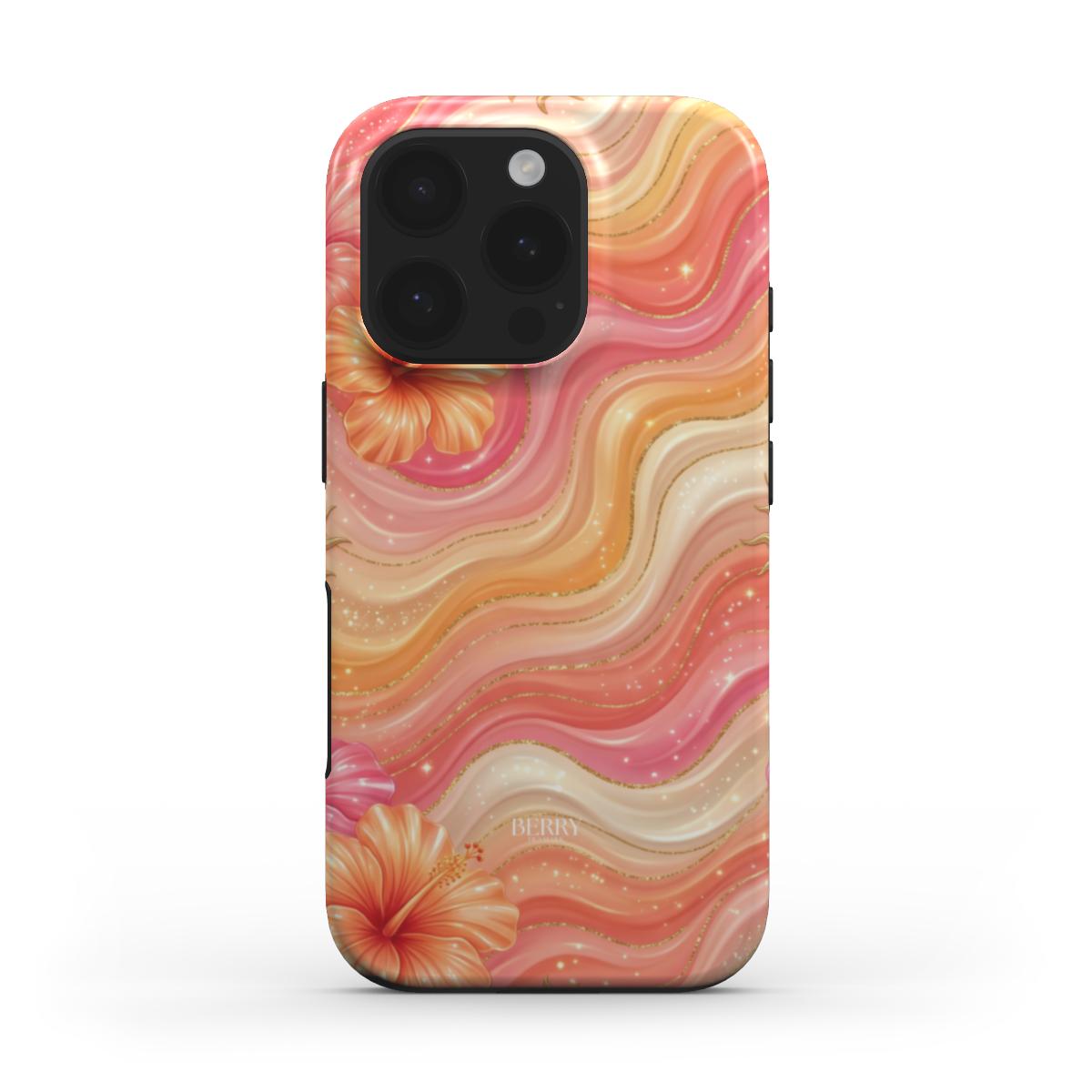 Custodia per iPhone con motivo decorativo – Peach Melba iPhone MagSafe