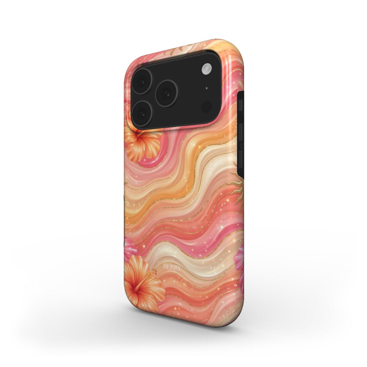 Custodia per iPhone con motivo decorativo – Peach Melba iPhone MagSafe