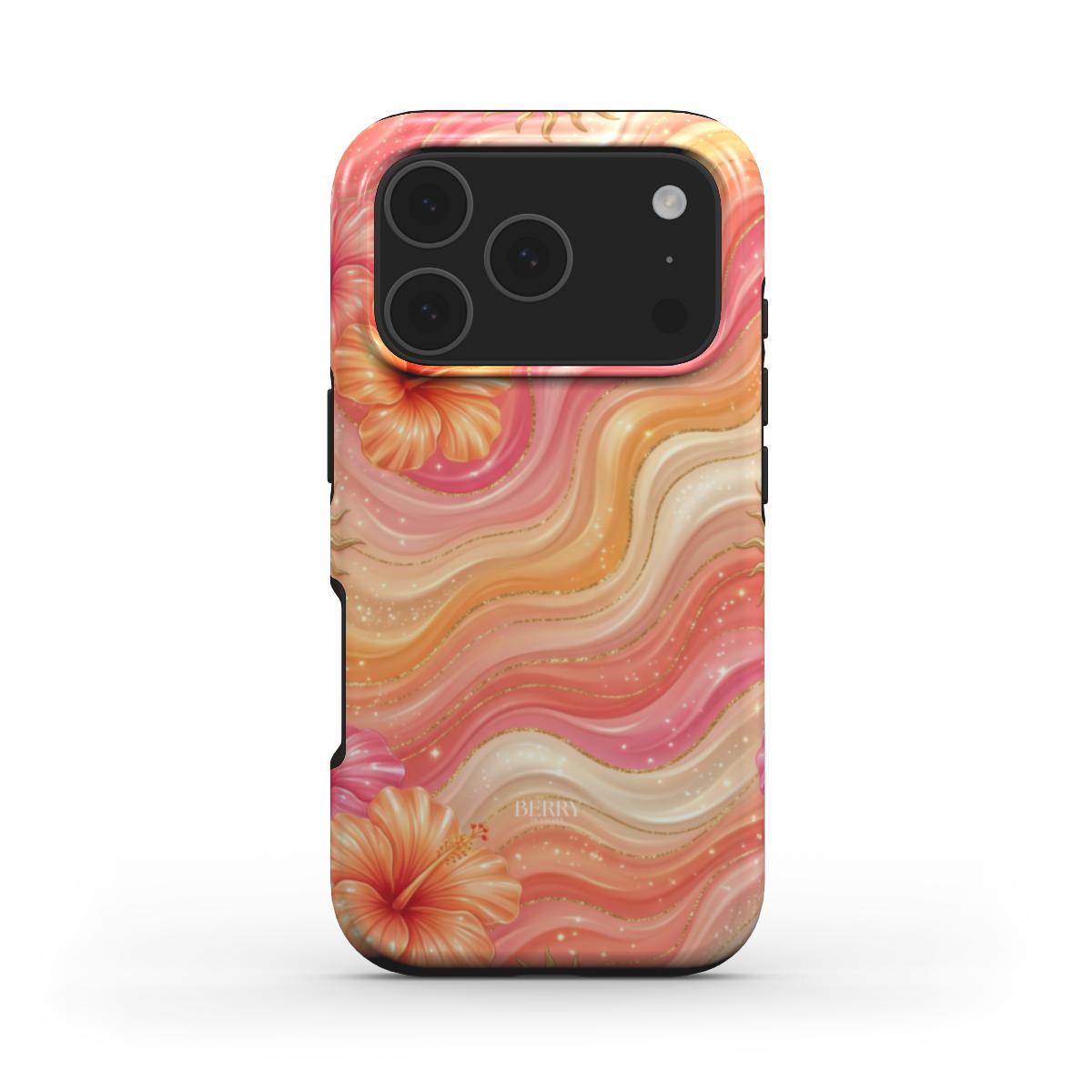 Custodia per iPhone con motivo decorativo – Peach Melba iPhone MagSafe