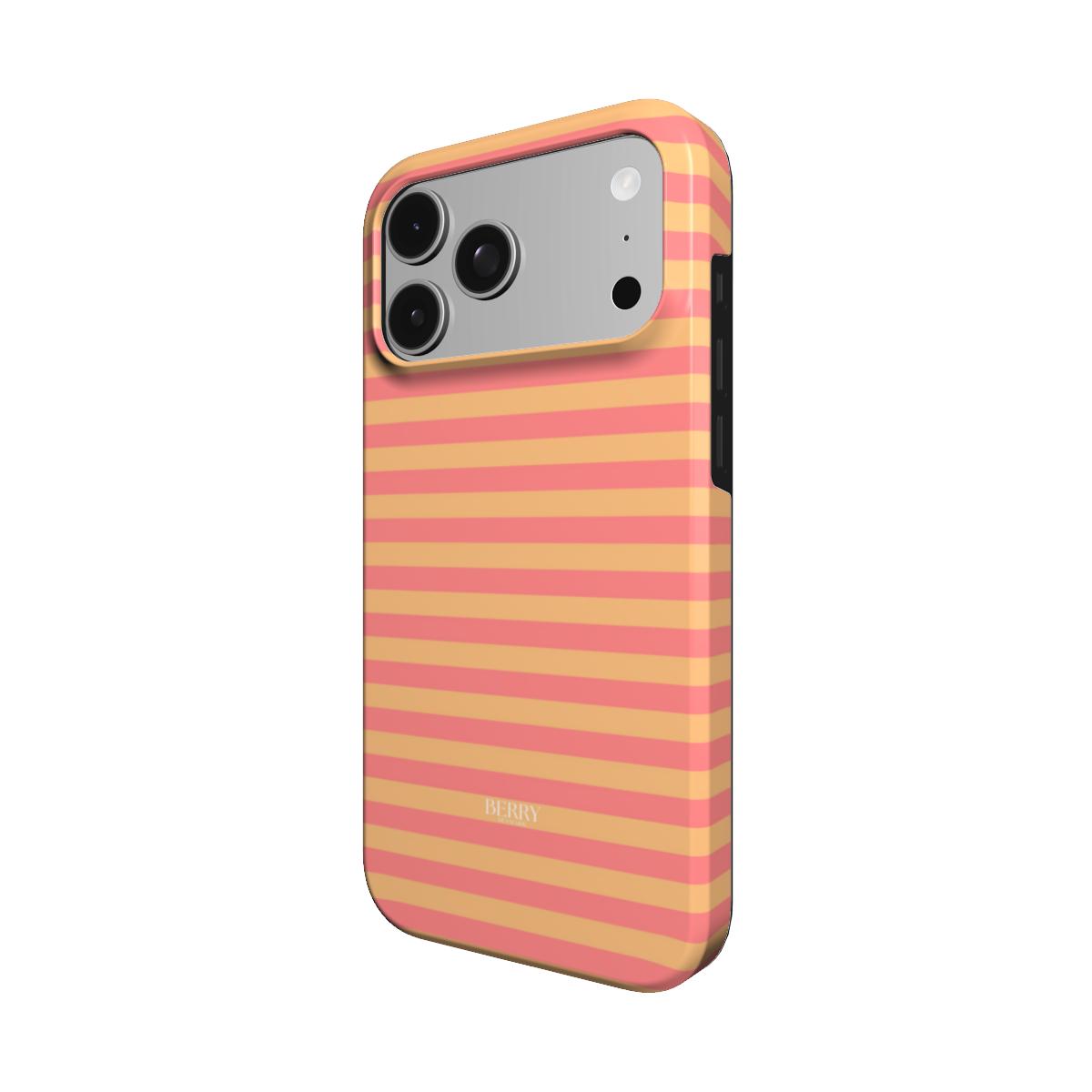 iPhone-hoesje met strepen kleur: roze – Peach