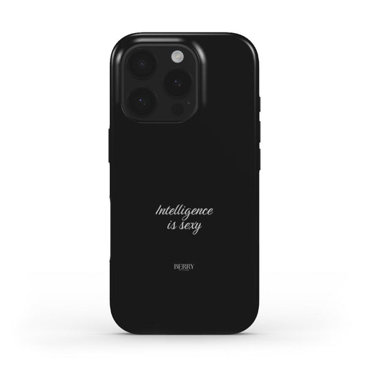 Funda para iPhone con diseño decorativo – Intelligence is sexy Midnight