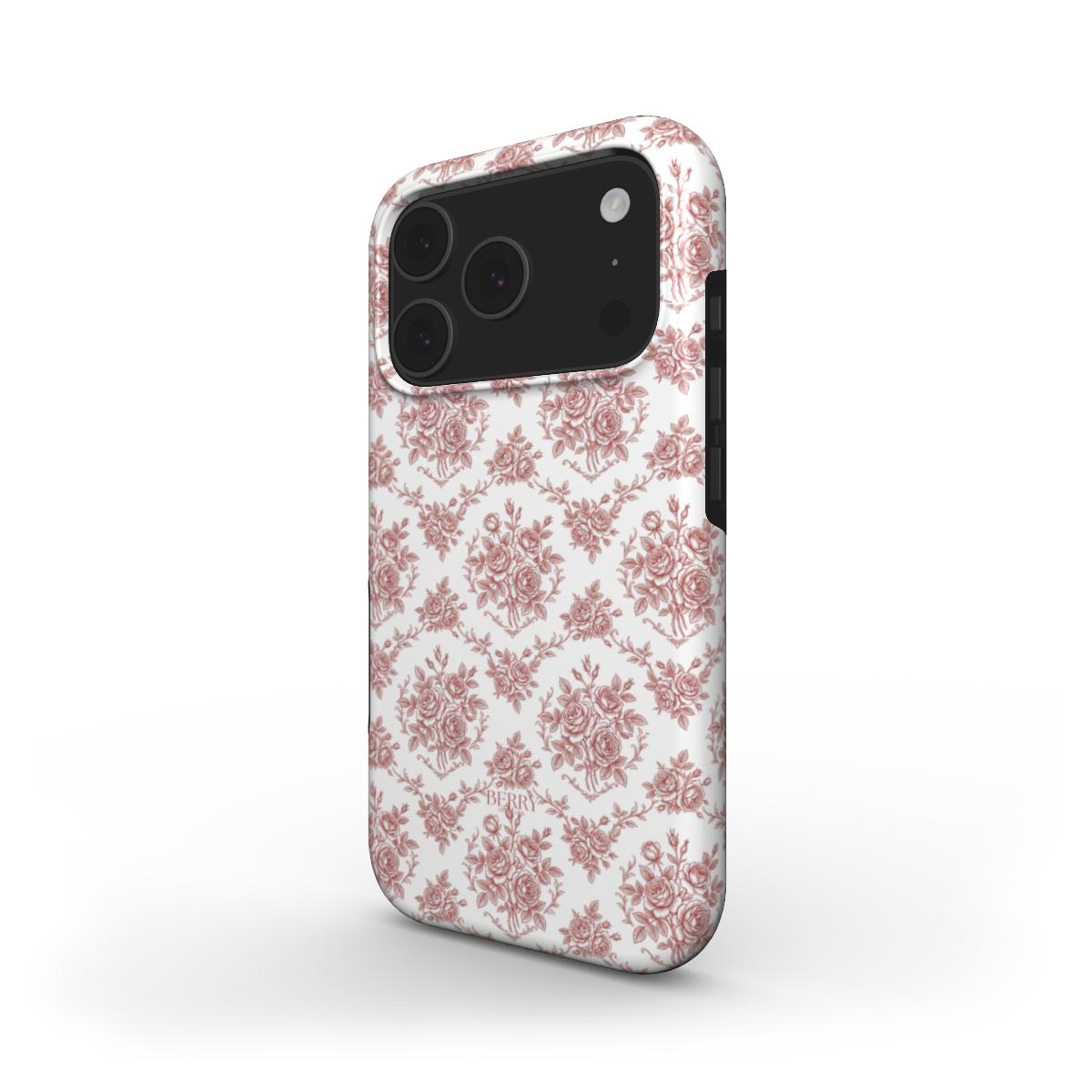 Burgundy Dreams – ボルドーのバラ柄のiPhoneケース