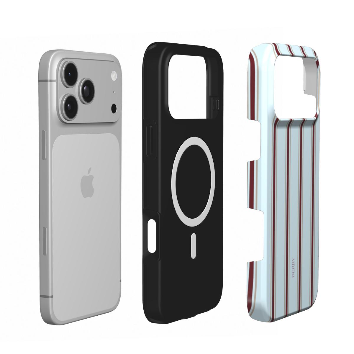 iPhone-skal med randig design – Powder