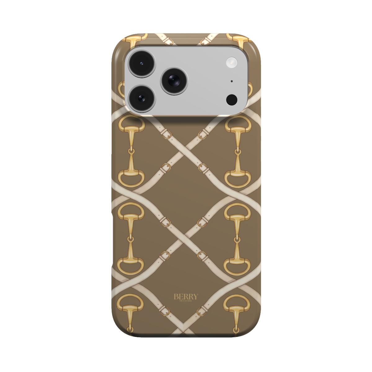 iPhone-hoesje met decoratief ontwerp kleur: goud – Golden Buckle