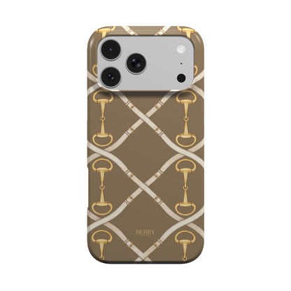 iPhone-hoesje met decoratief ontwerp kleur: goud – Golden Buckle