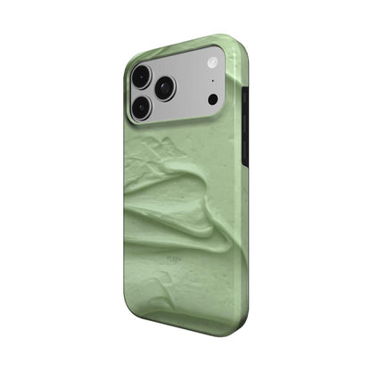 Funda para iPhone con suave patrón marmoleado color: verde matcha – Buttery Matcha