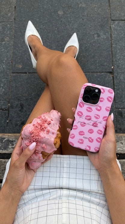 Funda para iPhone con patrón decorativo color: rosa – If I'm too much, find less  iPhone MagSafe