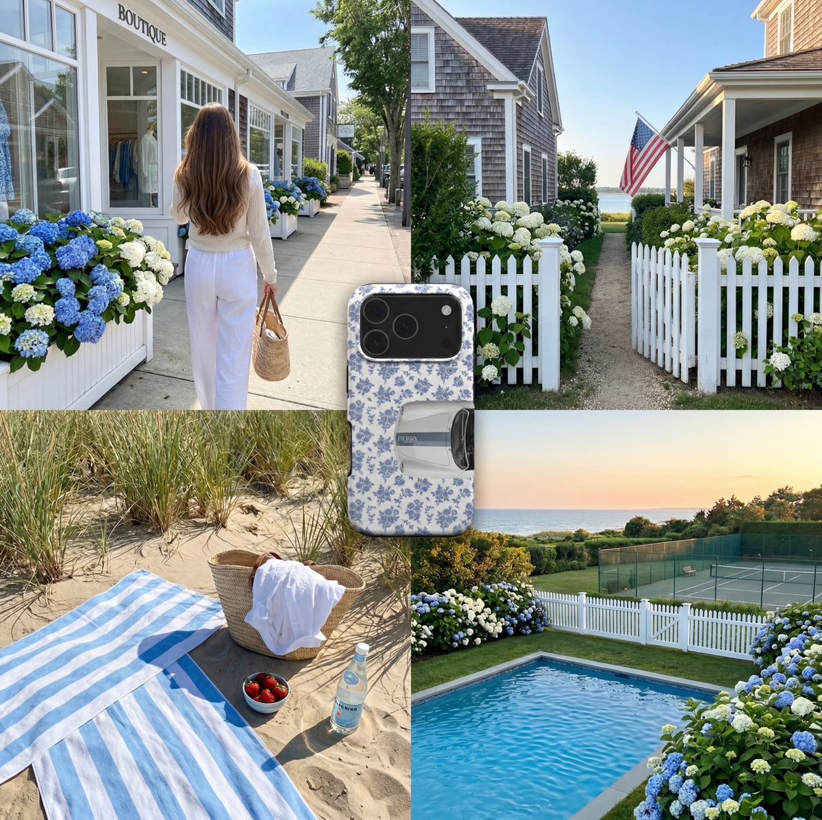 iPhone-deksel med rosemotiv farge: rosarød – Cabriolet Blues