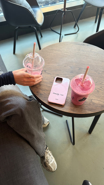 Funda para iPhone con motivo de rosas color: rosa palo – Actually, I Can Rose