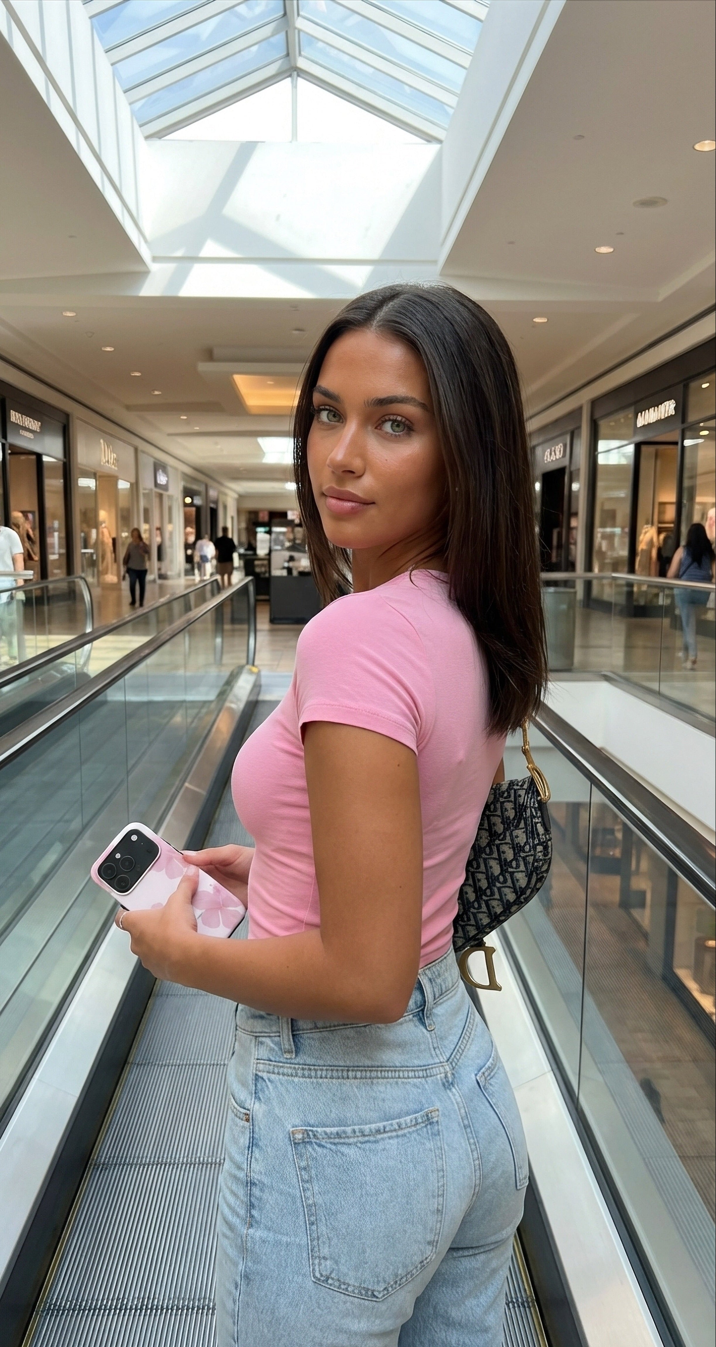 Fashion-inspired lifestyle image of a woman in feminine styling for Berry Denmark