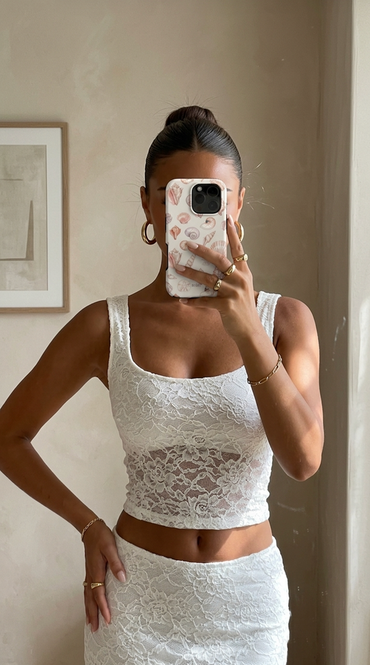 iPhone-Hülle mit dekorativem Muster Farbe: Beige – Beachy