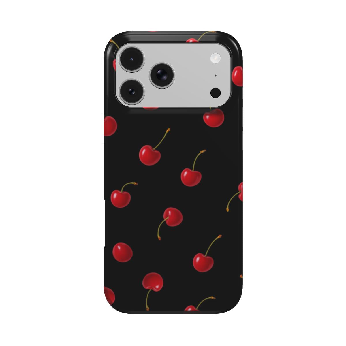 iPhone case with cherry motif – Cherry Kisses Midnight