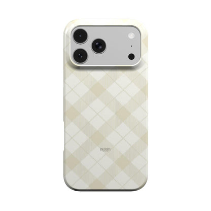 Funda para iPhone con diseño elegante – Cozy Vanilla