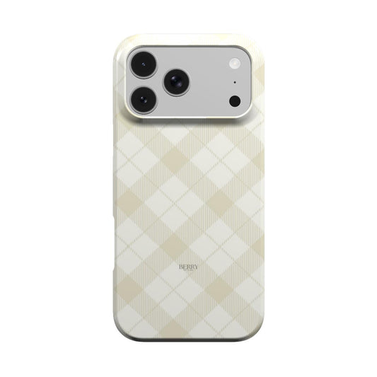 Coque pour iPhone avec design épuré – Cozy Vanilla
