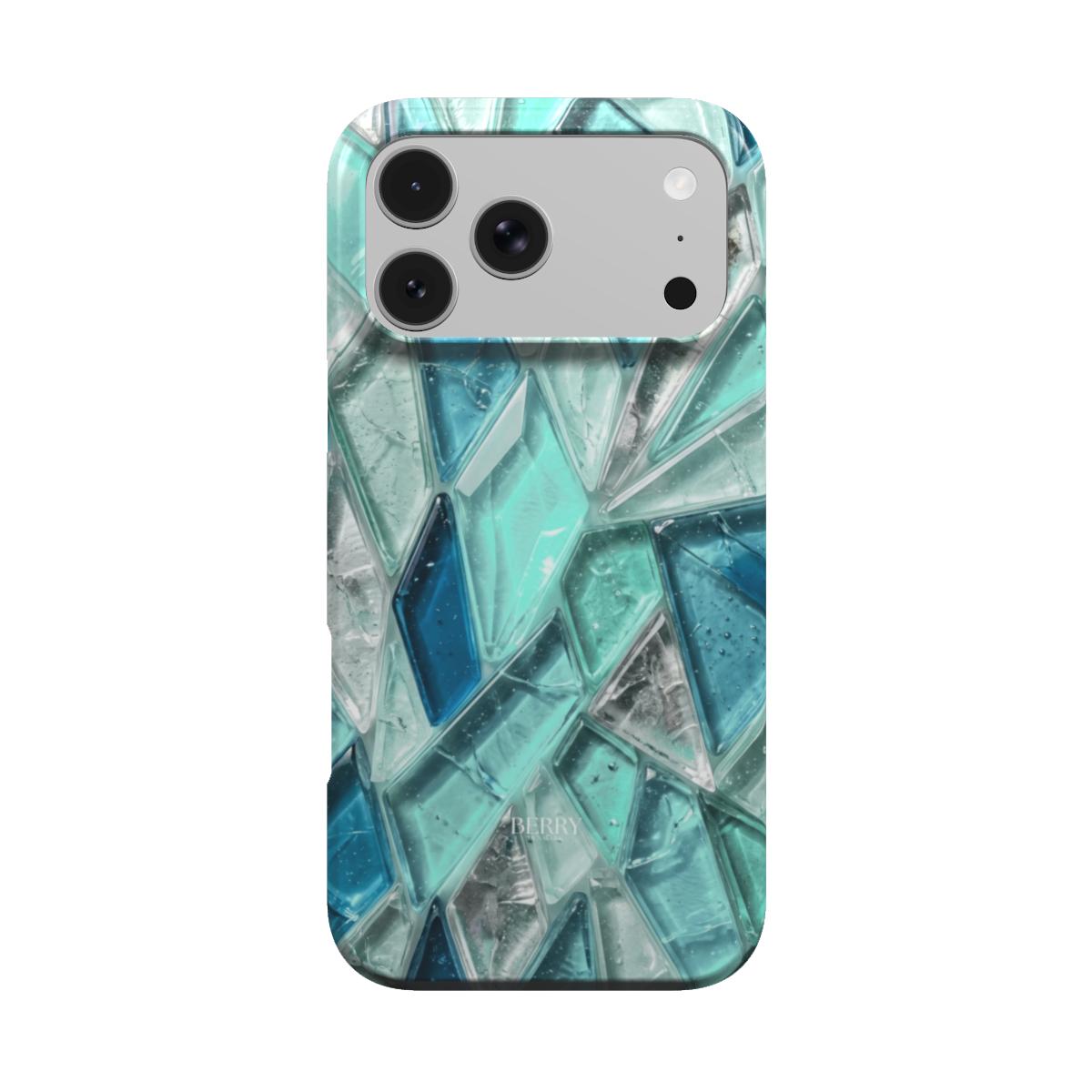 iPhone-Hülle mit dekorativem Muster Farbe: Blau – Mykonos
