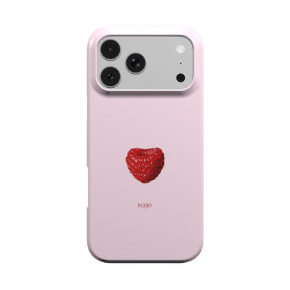 Funda para iPhone con motivo de rosas color: rosa palo – Raspberry Rose