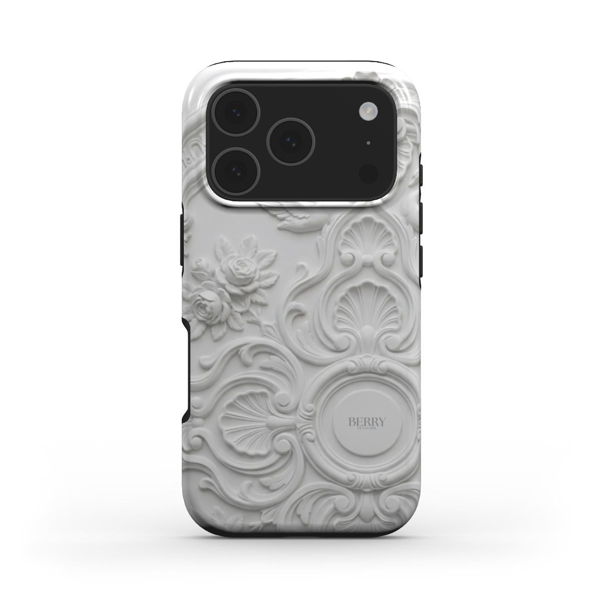 iPhone-Hülle mit dekorativem Muster – Ivory Stucco iPhone MagSafe